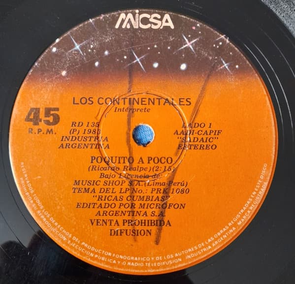Los Continentales — Poquito A Poco/Linda Morenita