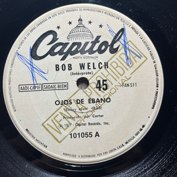 Bob Welch — Ebony Eyes