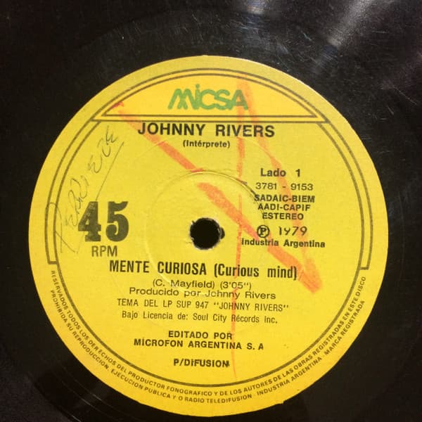 Johnny Rivers — Mente Curiosa = Curious Mind (Um, Um, Um, Um, Um, Um)