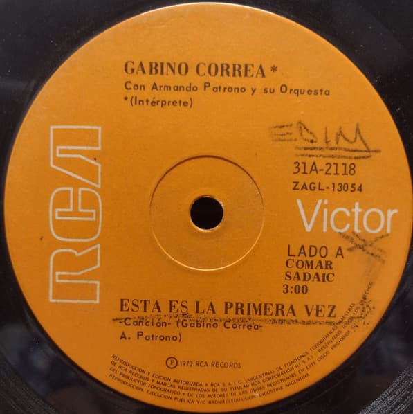 Gabino Correa — Esta Es La Primera Vez / Se Te Acabó El Amor
