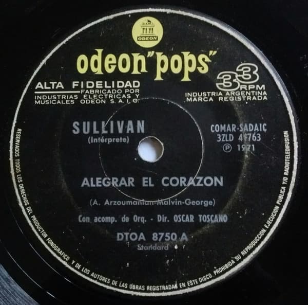 Sullivan — Alegrar El Corazón