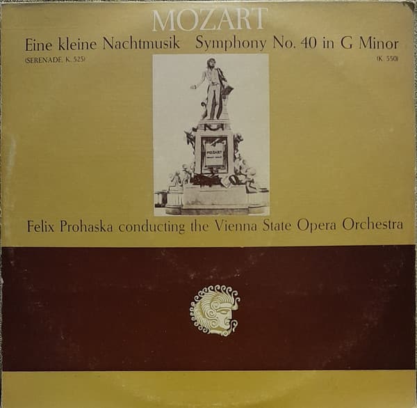 Mozart & Felix Prohaska & Vienna State Opera Orchestra — Eine Kleine Nachtmusik, (Serenade, K. 525) / Symphony No. 40 In G Minor, (K. 550)