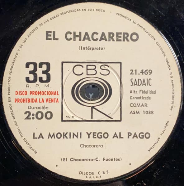 El Chacarero — La Mokini Yego Al Pago / Plaza Italia