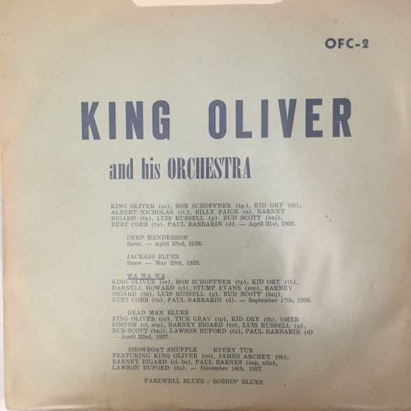 King Oliver And His Orchestra — King Oliver And His Orchestra