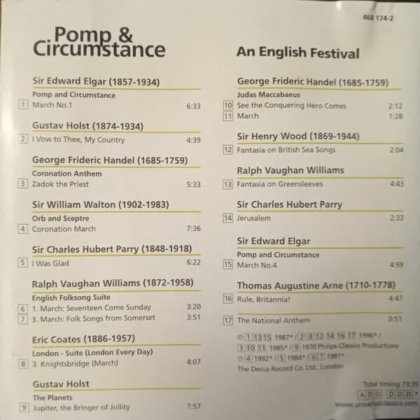 Various — Pomp & Circumstance