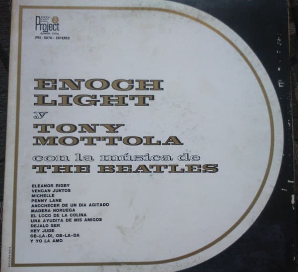 Enoch Light & Tony Mottola — Con La Música De The Beatles