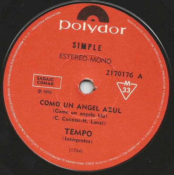 Tempo — Como Un Ángel Azul / Los Sonidos Del Silencio