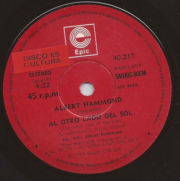 Albert Hammond — Al Otro Lado Del Sol =The Other Side Of The Sun