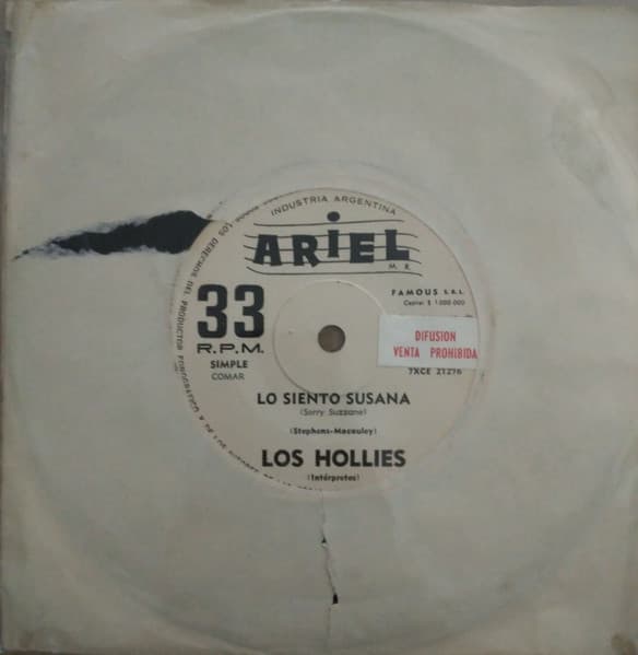 Los Hollies — Lo Siento Susana = Sorry Suzzane
