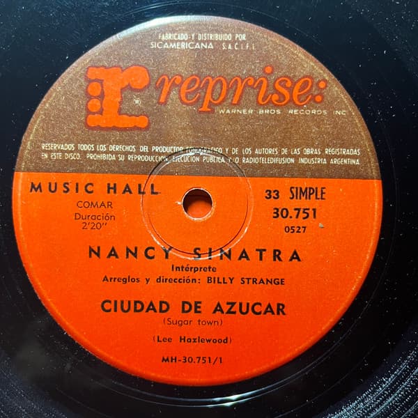 Nancy Sinatra — Ciudad De Azucar = Sugar Town