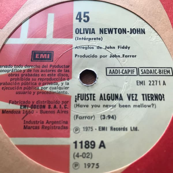 Olivia Newton-John — Fuiste Alguna Vez Tierno / Agua Bajo El Puente