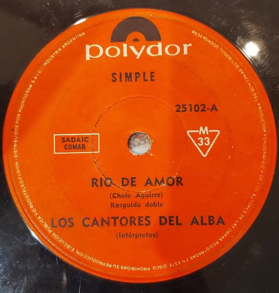 Los Cantores Del Alba — Rio De Amor / Triste De Otoño