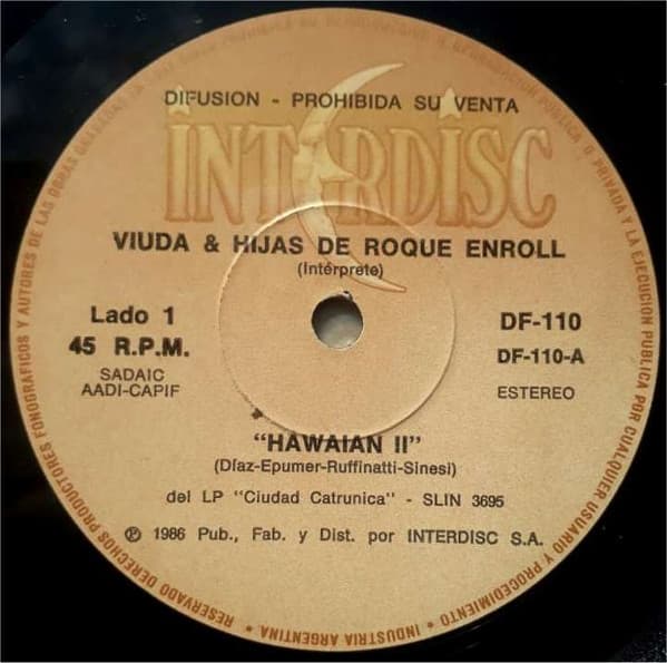 Viuda & Hijas De Roque Enroll — Hawaian II / Plata Plata