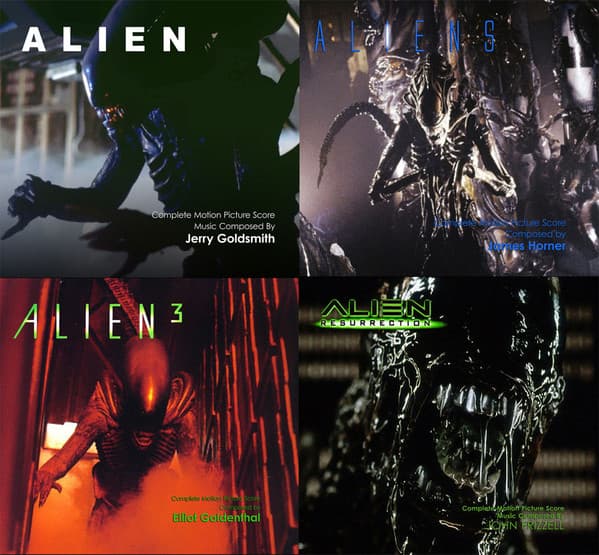Jerry Goldsmith & James Horner & Elliot Goldenthal & John Frizzell — Alien - Complete Motion Picture Scores