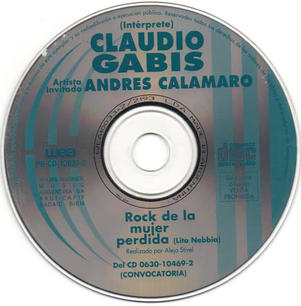 Claudio Gabis & Andrés Calamaro — Rock De La Mujer Perdida