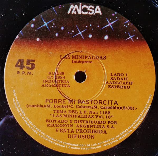 Las Minifaldas — Pobre MI Pastorcita / Levantemos Las Copas