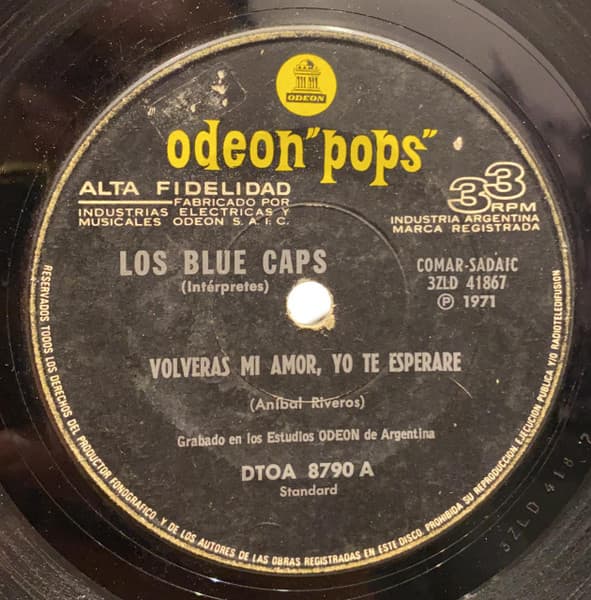Los Blue Caps — Volveras Mi Amor, Yo Te Esperare