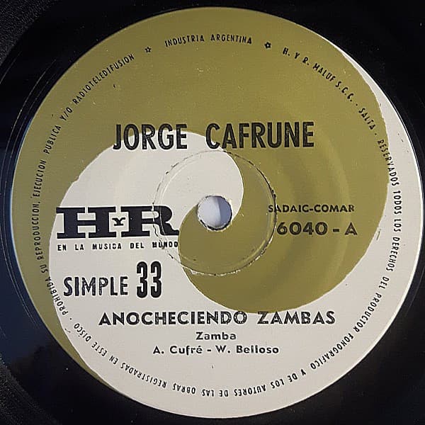 Jorge Cafrune — Anocheciendo Zambas