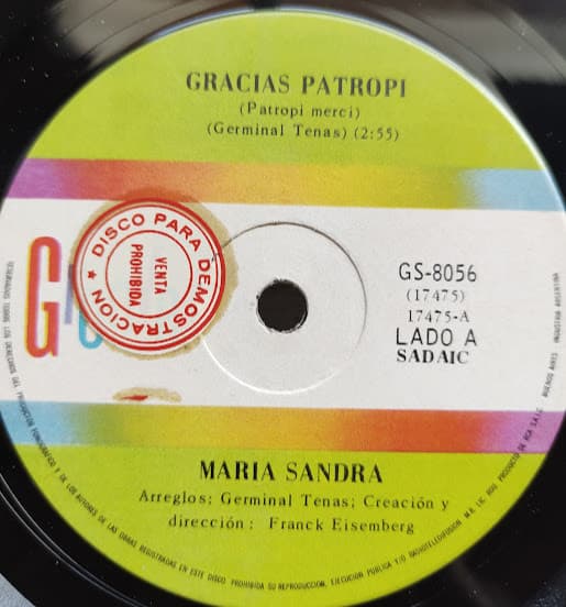 Maria Sandra — Gracias Patropi