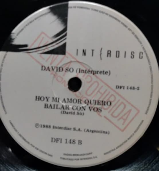 David Só — Busco Enamorarme / Hoy Mi Amor Quiero Bailar Con Vos