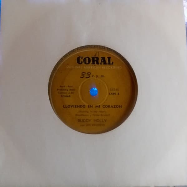 Buddy Holly & Los Crickets — Temprano En la Mañana / Lloviendo En Mi Corazon