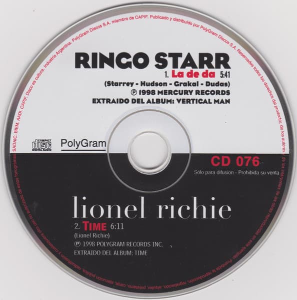 Ringo Starr & Lionel Richie — La De Da / Time