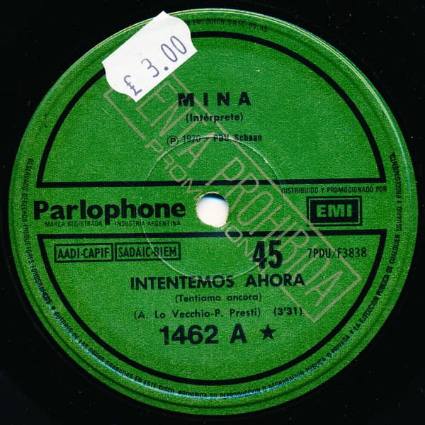 Mina — Intentemos Ahora / Ayer, Ayer