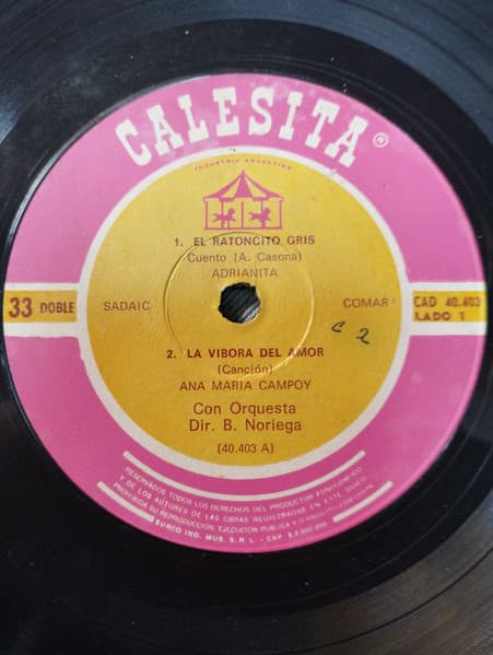 Ana Maria Campoy & Adrianita Degracia — El Ratoncito Gris / La Víbora Del Amor / La Gallinita De Oro / Santa Teresa