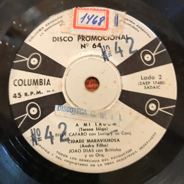 Billy Cafaro & Lucio Y Su Conjunto & João Dias & Britinho e Sua Orquestra — Disco Promocional N° 64