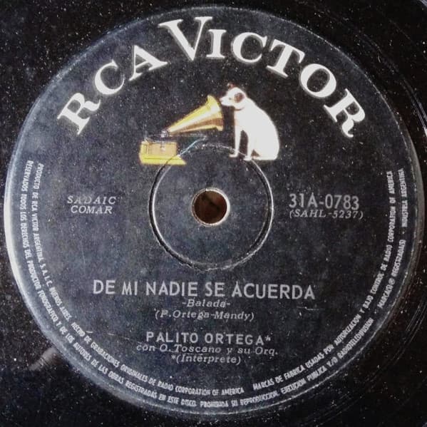 Palito Ortega — De Mi Nadie Se Acuerda / Al Lado