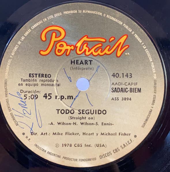 Heart — Straight On = Todo Seguido