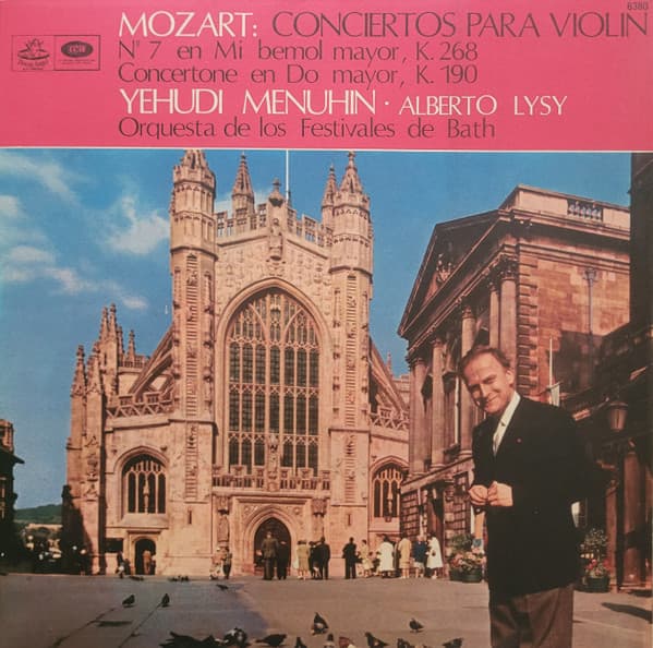 Mozart & Yehudi Menuhin & Orquesta De Los Festivales De Bath — Conciertos Para Violin