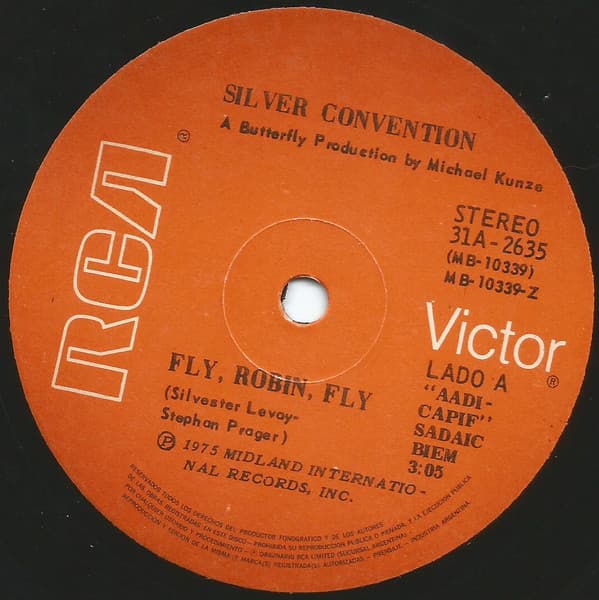 Silver Convention — Fly, Robin, Fly / Tiger Baby