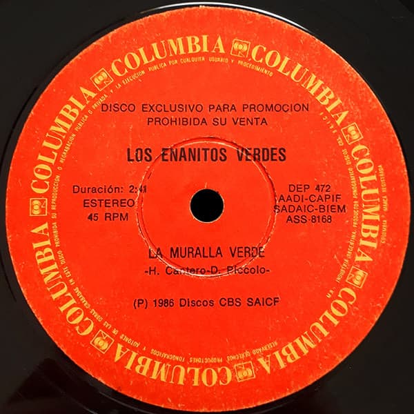 Los Enanitos Verdes — La Muralla Verde / Simulacro De Tensión
