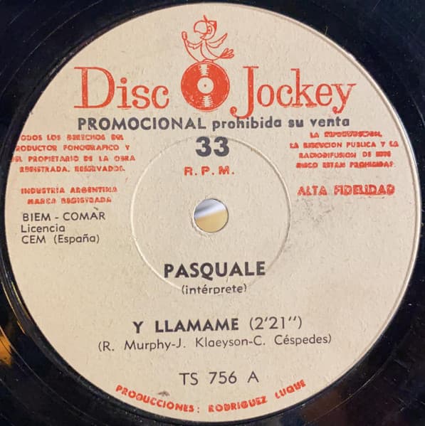 Pasquale — Y Llamame