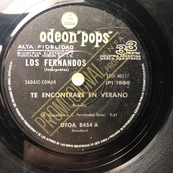 Los Fernandos — Te Encontrare En Verano / No Se