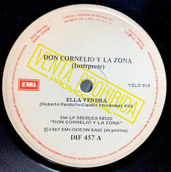 Don Cornelio Y La Zona — Ella Vendrá / El Rosario En El Muro
