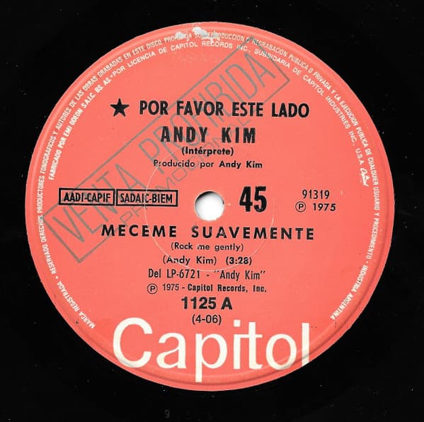 Andy Kim — Méceme Suavemente = Rock Me Gently