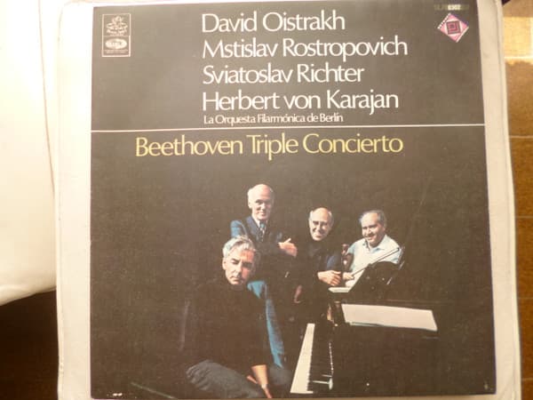 Beethoven & Orquesta Filarmónica De Berlín & David Oistrach & Mstislav Rostropovich & Sviatoslav Richter & Herbert von Karajan — Beethoven Triple Concierto