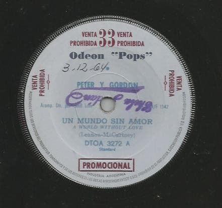 Peter Y Gordon — Un Mundo Sin Amor / Si Yo Fuera Tu