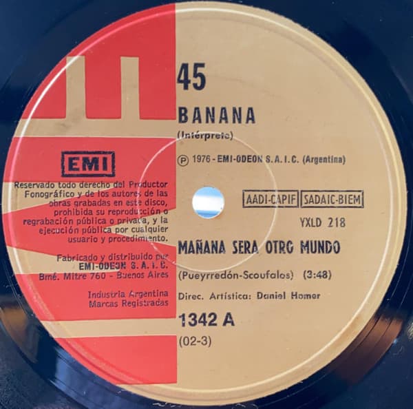 Banana — Mañana Sera Otro Mundo / Donde Quedo Todo El Amor