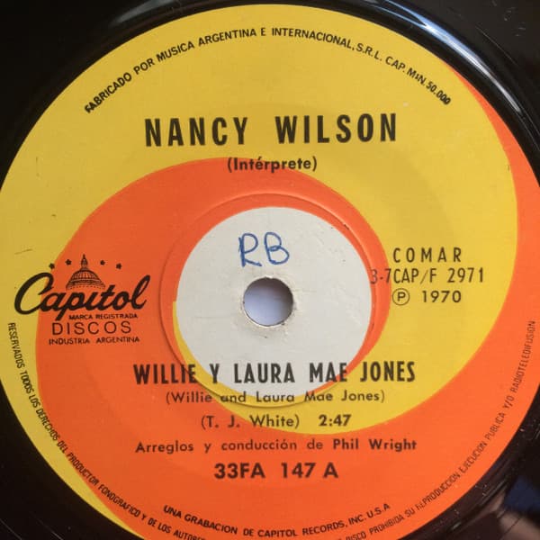 Nancy Wilson — Willie Y Laura Mae Jones / La Rueca