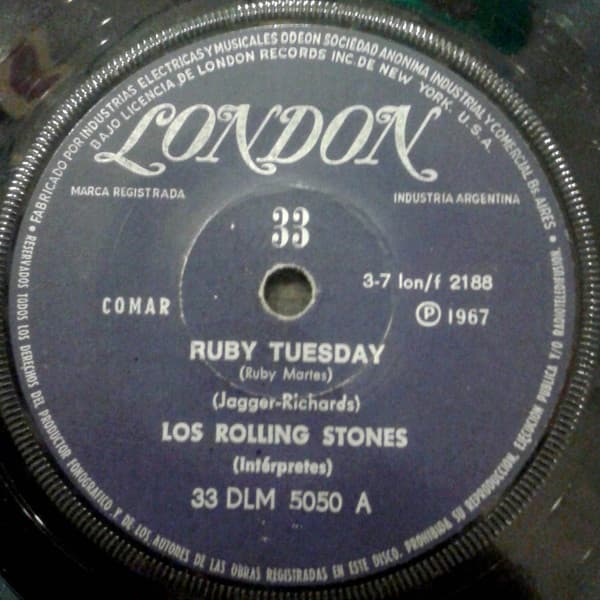 Los Rolling Stones — Ruby Tuesday / Pasemos La Noche Juntos