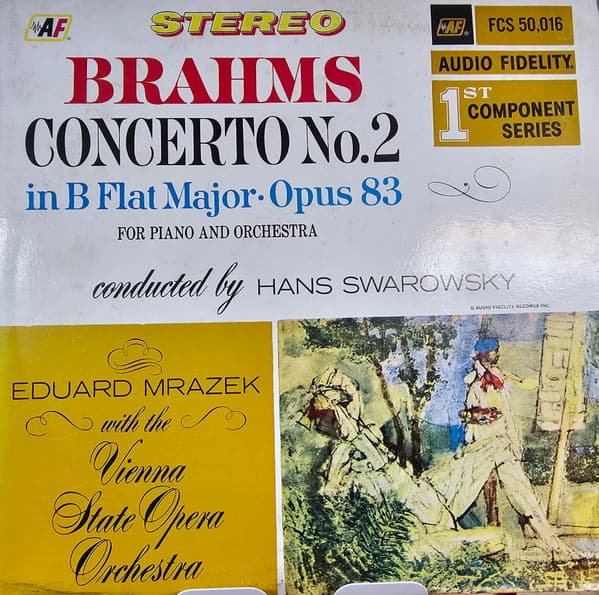 Brahms & Eduard Mrazek & Hans Swarowsky & Vienna State Opera Orchestra — Concerto No. 2 In B Flat Major, Op. 83 For Piano And Orchestra