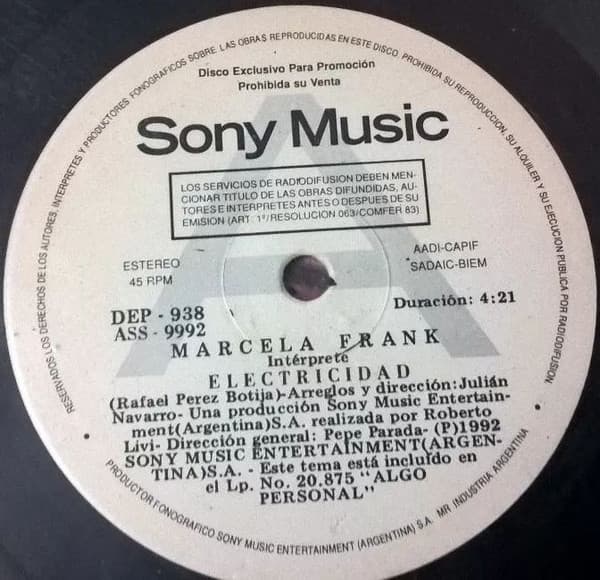 Marcela Frank — Electricidad