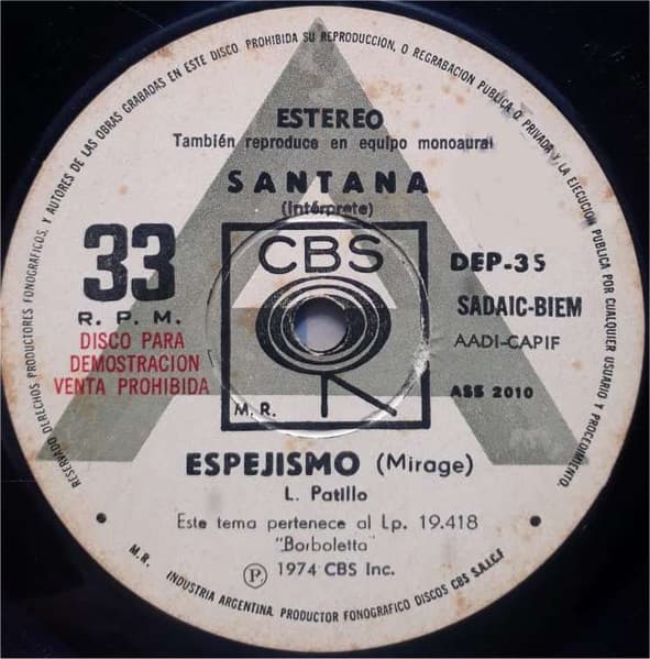 Santana — Espejismo / Aquí Y Ahora