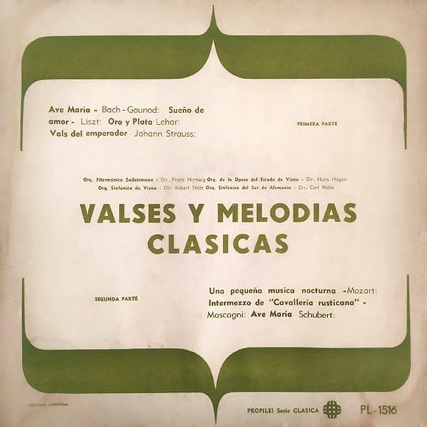 Various — Valses Y Melodías Clásicas