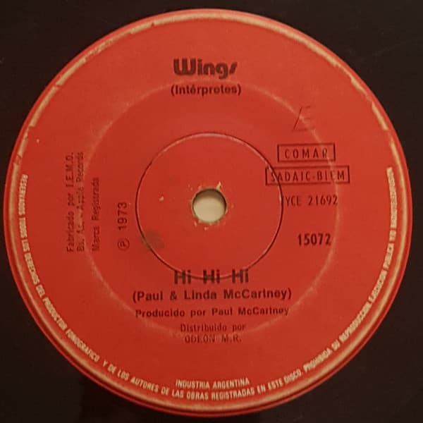 Wings — Hi Hi Hi = Hi, Hi, Hi / C Moon