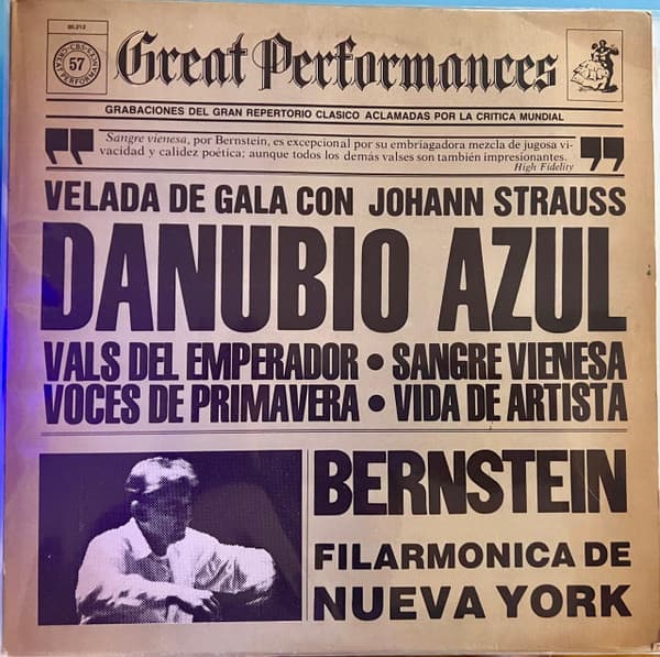 Johann Strauss & Bernstein & Filarmonica De Nueva York — Danubio Azul - Velada De Gala Con Johann Strauss
