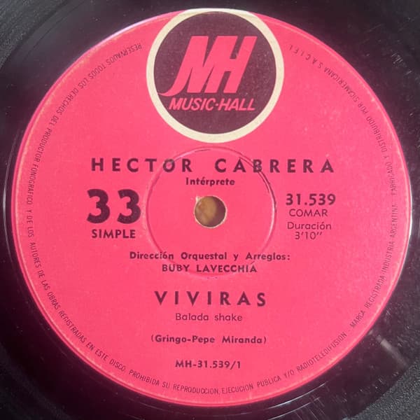 Hector Cabrera — Vivirás / El Ultimo Trovador